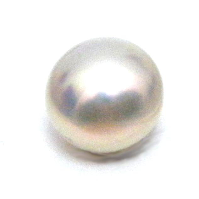 White 9.1mm Button Pearl